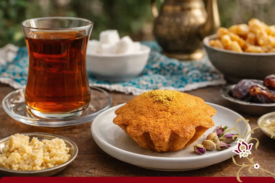 مواد لازم برای تهیه کیک یزدی سنتی