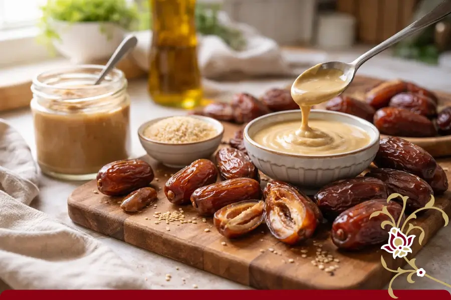 مواد لازم برای طرز تهیه معجون خرما و ارده