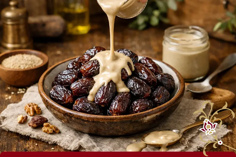 مراحل طرز تهیه خرما ارده ای